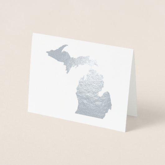 Gold of Silver Michigan State Map en Anchor Folie Kaarten (Voorkant)
