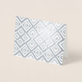 Gold of Silver Modern Abstract Random Squares Folie Kaarten (Voorkant)