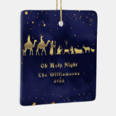 Gold Oh Heilige Kerstkeramische Ornament (Rechts)