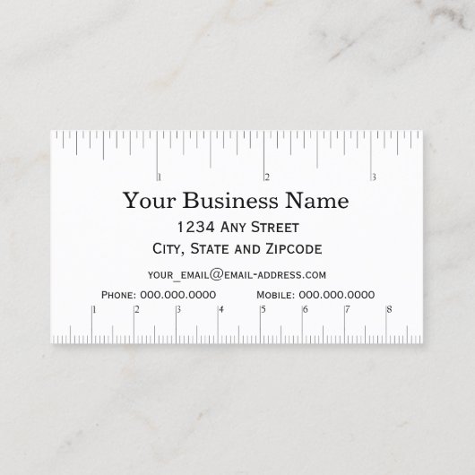 Gold Oilfield Pumping Unit | inch | Centimeter Visitekaartje (Achterkant)