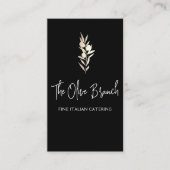 Gold Olive Branch Italiaans of Grieks Catering Che Visitekaartje (Voorkant)