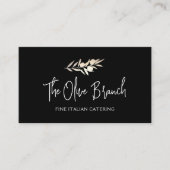 Gold Olive Branch Italiaans of Grieks Catering Che Visitekaartje (Voorkant)