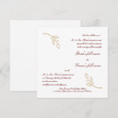 Gold Olive Branch Kaart (Voorkant / Achterkant)