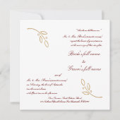 Gold Olive Branch Kaart (Voorkant)