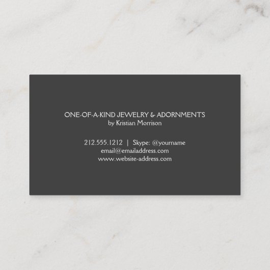 Gold Olive Branch krans Logo Visitekaartje (Achterkant)