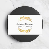 Gold Olive Branch krans Logo Visitekaartje