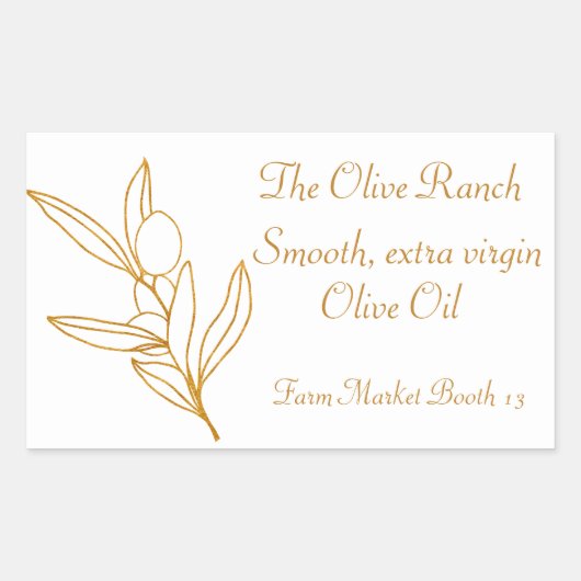 Gold Olive Branch Label (Voorkant)