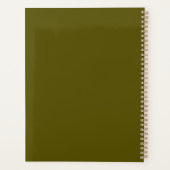 Gold Olive Green Stay Focused Offerte Professional Planner (Achterkant)