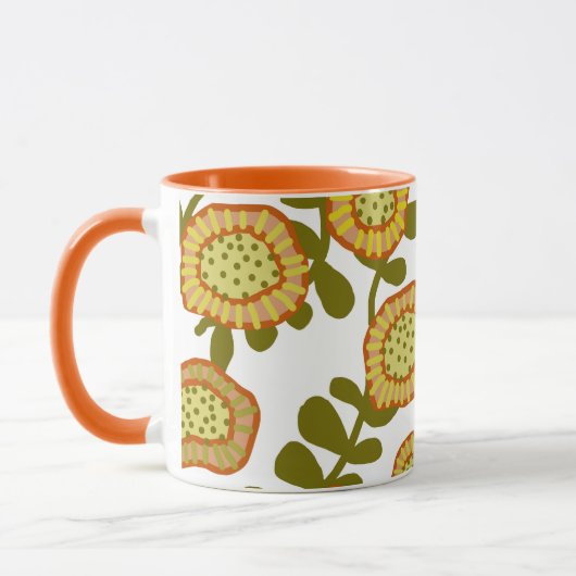 Gold Olive Oranje Floral Design © Cathy Thompson Mok (Links)