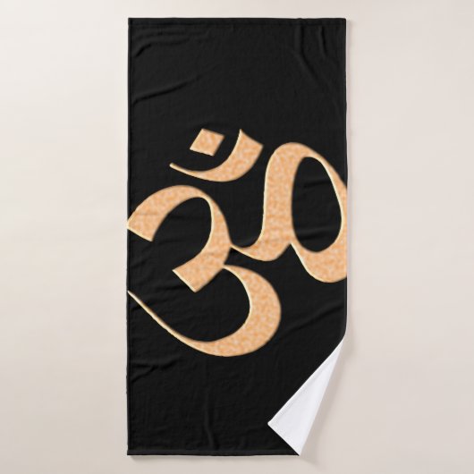Gold Om  Badhanddoek (Badhanddoek)