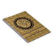 Gold Om-laptop Notitieboek (Rechterzijde)