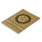 Gold Om-laptop Notitieboek (Linkerzijde)