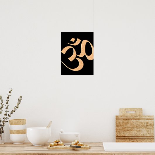 Gold Om  Poster (Keuken)