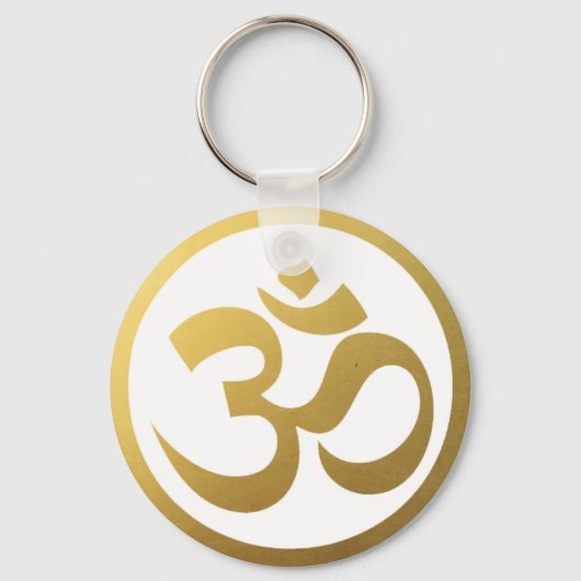 Gold OM Symbol Sleutelhanger (Voorkant)