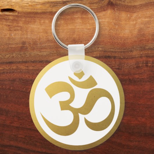 Gold OM Symbol Sleutelhanger (Voorkant)
