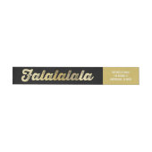 Gold Ombre Bold Falalalala Modern Holiday Adres (Individueel)