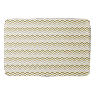 Gold Ombre Chevron Badmat