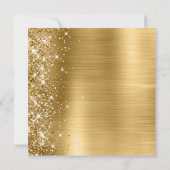 Gold Ombre Folie links Glitter 60th Birthday Kaart (Achterkant)