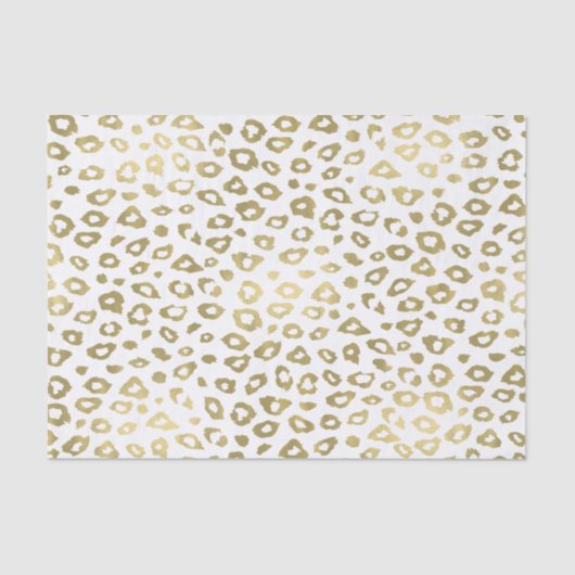 Gold Ombre Leopard Print Tissuepapier (Voorkant)