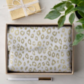 Gold Ombre Leopard Print Tissuepapier (Geschenk)