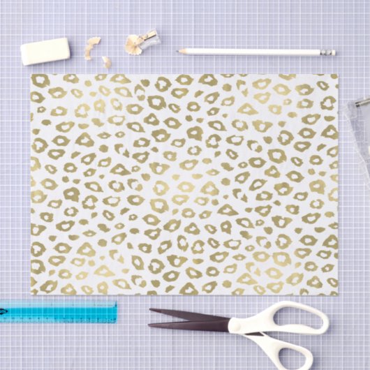 Gold Ombre Leopard Print Tissuepapier (Craft)