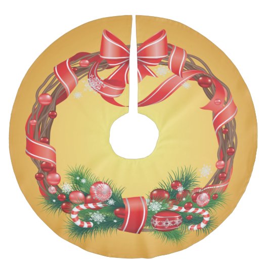 Gold Ombre met kerstmis Kerstboom Rok (Voorkant)