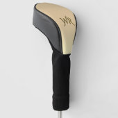 Gold Ombre Personal Monogram Golfheadcover (Schuin)