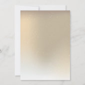Gold ombre sneeuw zakelijke vakantie kaart (Achterkant)