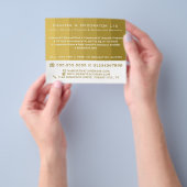 Gold Ombre Stripes, Painter & Decorator Flyer (Hand)