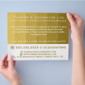Gold Ombre Stripes, Painter & Decorator Flyer (Hand)