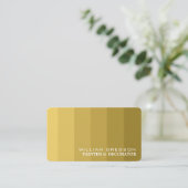 Gold Ombre Stripes, Painter & Decorator Visitekaartje (Staand voorkant)