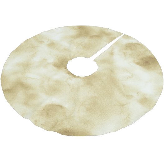 Gold Ombre Waterverf Christmas Kerstboom Rok (Gekanteld)