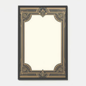 Gold on Black Classic Art Deco Post-it® Notes (Voorkant)