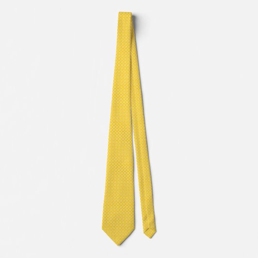 Gold on Gold Diamond Pattern Necktie Stropdas (Voorkant)