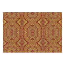 Gold On Red Mandala Wrapping Sheet Set van 3