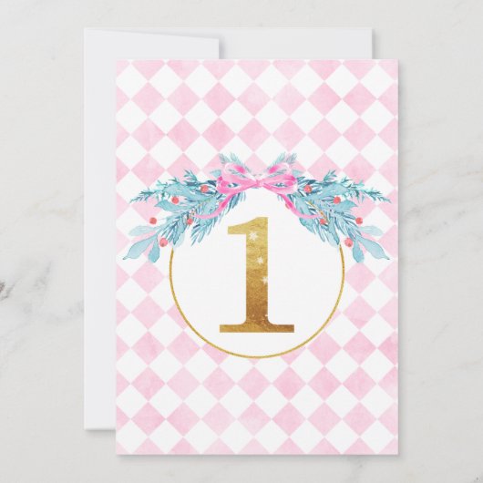 Gold One Nutcracker Land of Sweets Birthday Kaart (Achterkant)