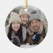 Gold One Photo Sason's groetings Double Sided Keramisch Ornament (Voorkant)