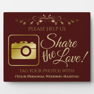 Gold op Auburn Weddenschap Foto Share Hashtag Fotoplaat