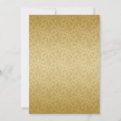 Gold op Gold Daisies  Lijst 50e Jubileum Kaart (Achterkant)