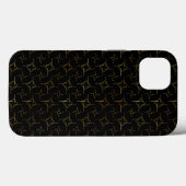 Gold op zwart | Modern ontwerp Case-Mate iPhone Case (Achterkant (horizontaal))
