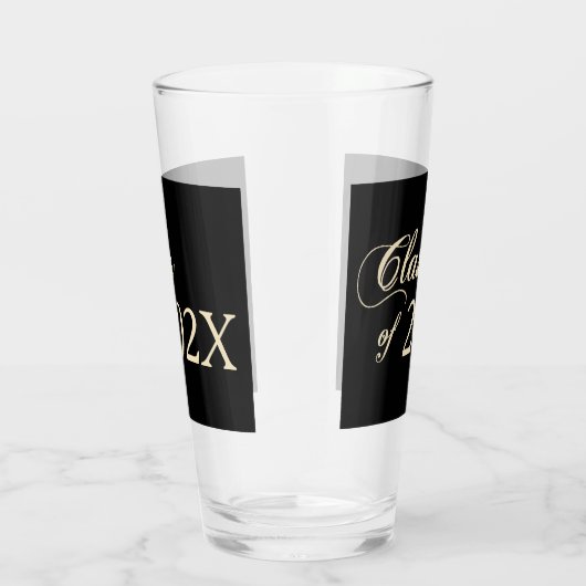 Gold op zwarte klasse van 2022 glas (Rechts)