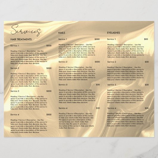 Gold Opal Brochure Prijslijst Shell Holographic (Achterkant)