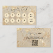 Gold Opal Custom Business Loyalty Punch Card (Voorkant / Achterkant)