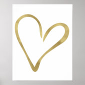 Gold Open Heart II Poster (Voorkant)