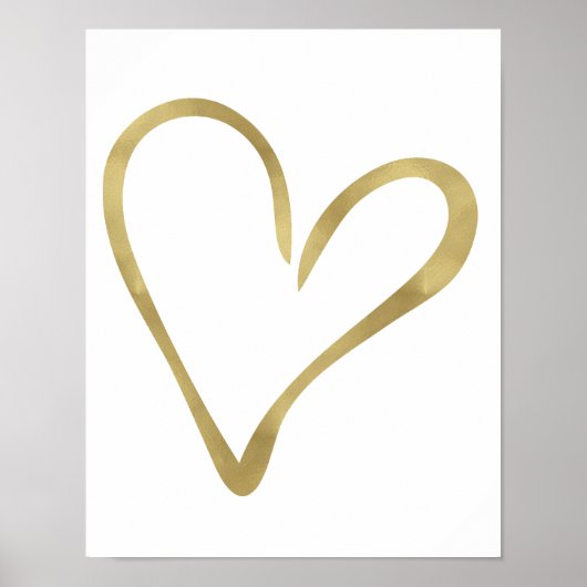 Gold Open Heart II Poster (Voorkant)
