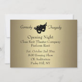 Gold Opening Nachtuitnodiging Kaart (Voorkant)