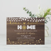 Gold-opwarmende huispartij kaart (Staand voorkant)