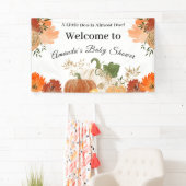 Gold Oranje najaar Herfst Baby shower Welkomstbann Spandoek (Insitu)