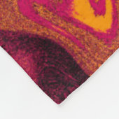 Gold Oranje vuursteen Fleece Deken (Hoek)