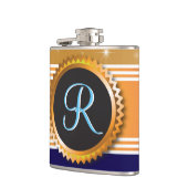 Gold Orb Stars Sapphire Blue Monogram Heupfles (Links)